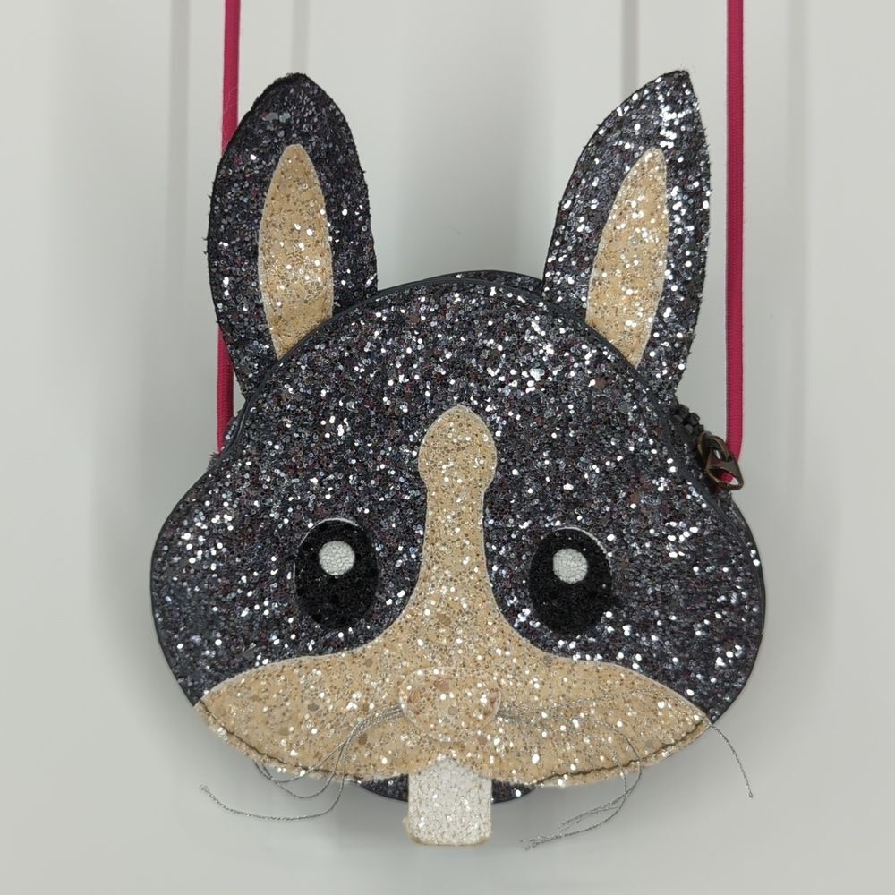 J Crew Crewcuts Rabbit Bunny Sparkle Glitter Purse